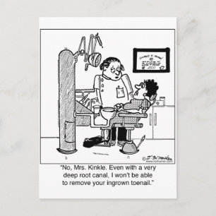 Djup rotkanal för att ta bort inodlat toenail? vykort