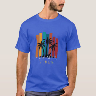 Djup Royal Full Sleeve T-shirt med sommarvibbar D