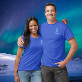 djup royal och himlar blå personlig t shirt