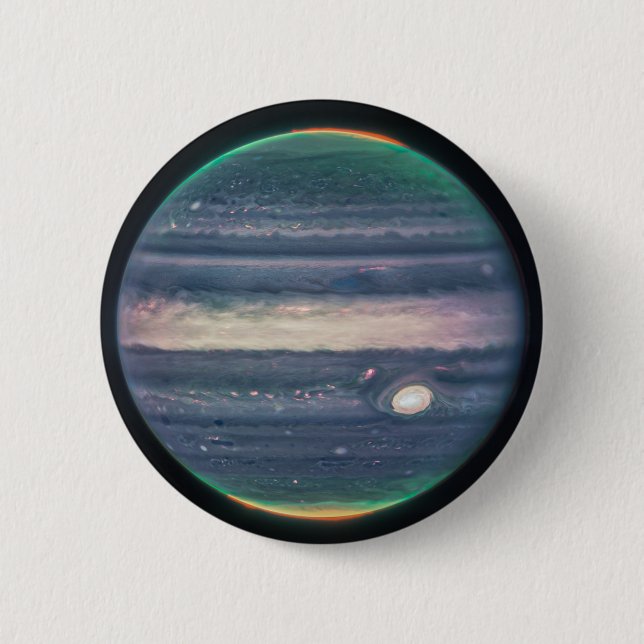 Djup rymd planet galax rund knapp (Framsida)