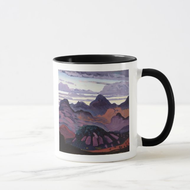 Djup skymning, Pyrenees, c.1912-13 (olja på panel) Mugg (Höger)