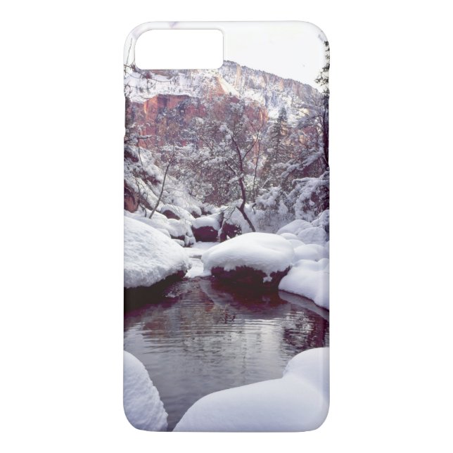 Djup snö vid Middle Emerald Pools Case-Mate iPhone Skal (Baksida)