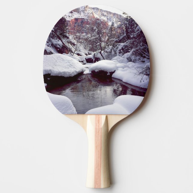 Djup snö vid Middle Emerald Pools Pingisracket (Framsidan)