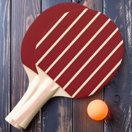 Djup tranbärsrandig och enfärgad pingisracket