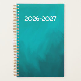 Djup turkos design spiralplanner