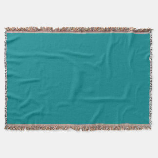 Djup turkos Throw Blanket Mysfilt