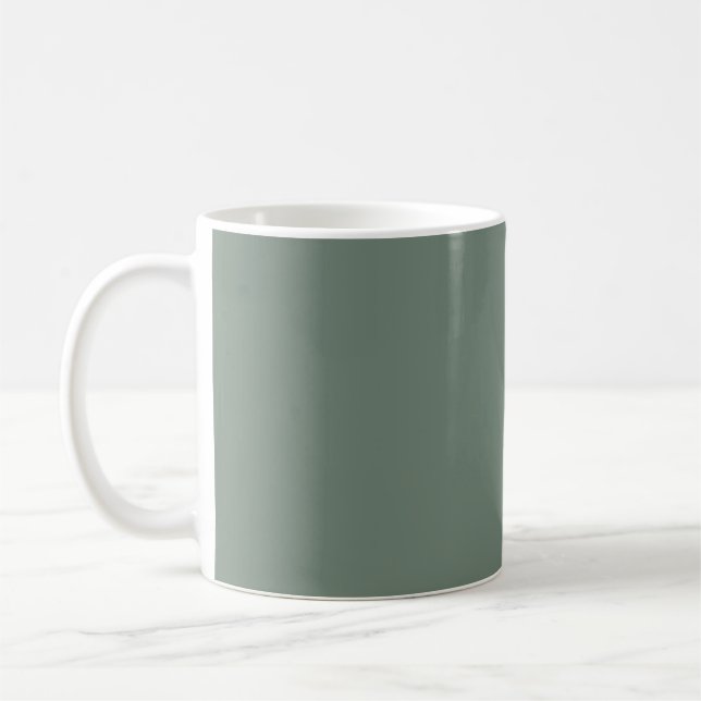 Djup visgrön kaffemugg (Vänster)