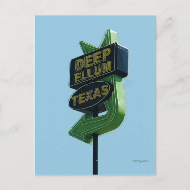 DJUP vykort för ELLUM Texas (Framsida)