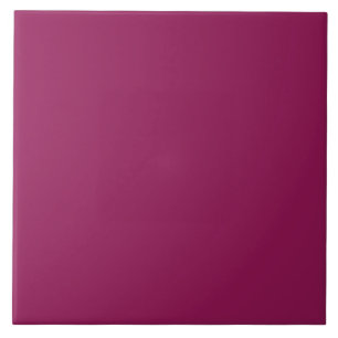 Djupa Cranberry Rosa Personlig Färg Kakelplatta