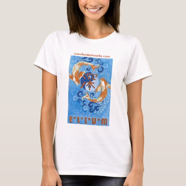 Djupa Ellum Koi T-shirt (Framsida)