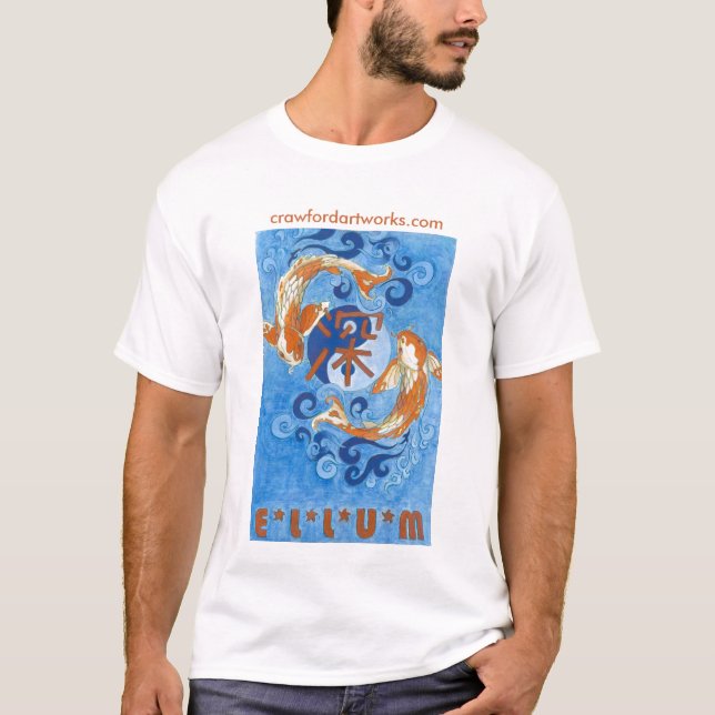 Djupa Ellum Koi Tee (Framsida)