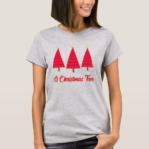 Djupa röda dammar, modern Julgran T Shirt