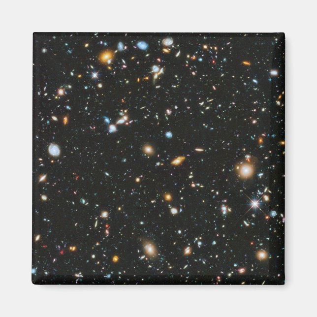 Djupa rymdstjärnor och galaxer magnet (Framsidan)