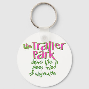 Djupa stekte Singlewide Nyckelring