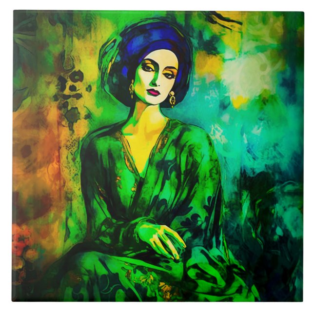 Djupa tankar kakelplatta (Framsidan)