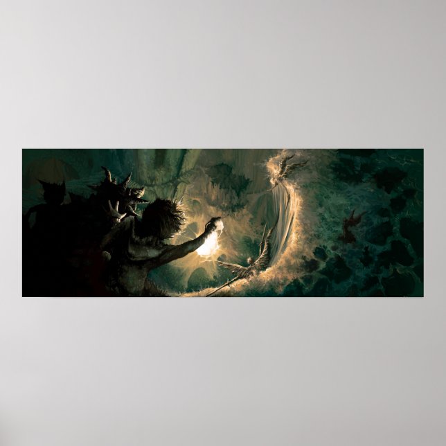 Djupare och djupare ner på kaninen hål poster (Framsidan)