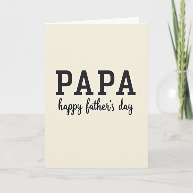 Djupaste Pappa Fars Dag Kort (Framsida)