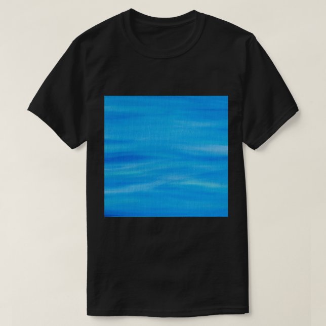 Djupblå lugn Isle of WightLong T Shirt (Design framsida)