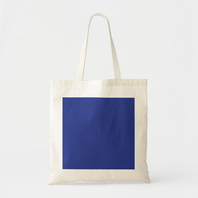 Djupblå Minimalistisk Bröllopsinbjudan Tygkasse (Framsidan)