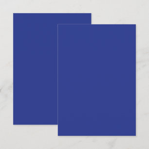Djupblå minimalistisk vigselinbjudan med kraftig s OSA kort