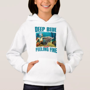 Djupblå och på bra humör Syrener och Delfin T Shirt