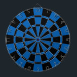Djupblå och svart darttavla<br><div class="desc">Den djupblå och svart pilen stiger ombord</div>