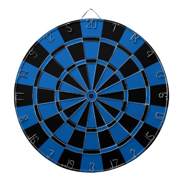 Djupblå och svart darttavla (Framsidan)