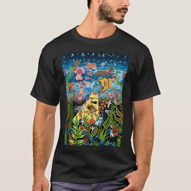 Djupblått hav t shirt (Framsida)