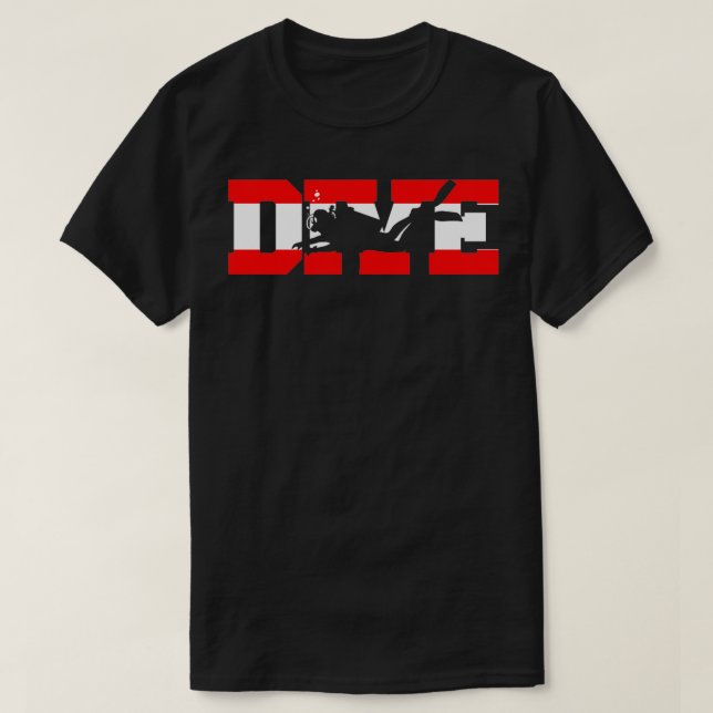 Djupdykare dykardyvdyvdyvning t shirt (Design framsida)