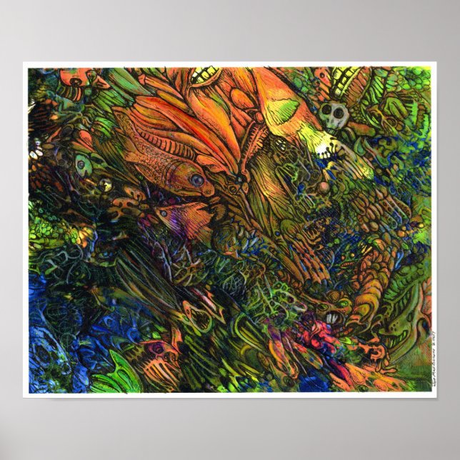 Djupets lampa poster (Framsidan)