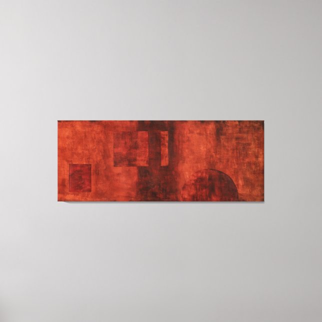 Djupfärgning av brott med geometriska former canvastryck (Framsida)