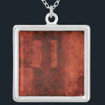 Djupfärgning av brott med geometriska former silverpläterat halsband<br><div class="desc">Om du kärlek röd är det här utskriften åt dig. Geometriska former fyller i bakgrunden. Få händer på den här underbara utskriften idag!</div>