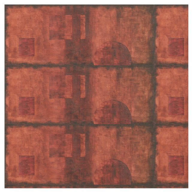 Djupfärgning av brott med geometriska former tyg (Närbild)