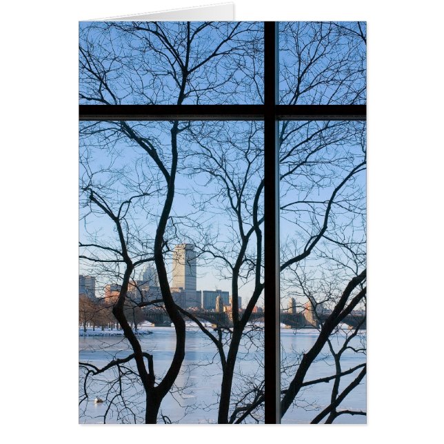 Djupfryst Charles River handfat, Boston MORSOR, Hälsningskort (Framsidan)