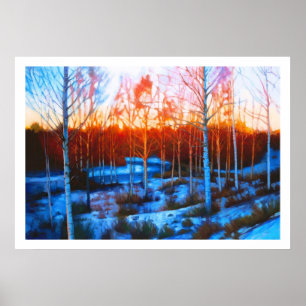 Djupfryst Dalarna strömmer Poster