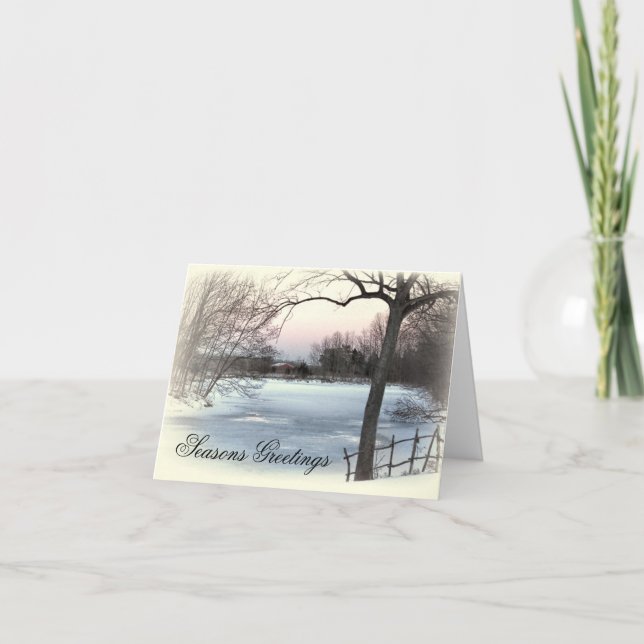 Djupfryst damm helgkort (Framsida)