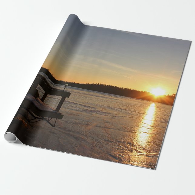 Djupfryst reflexion presentpapper (Utrullad)