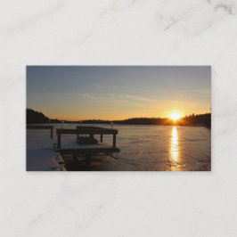 Djupfryst reflexion visitkort