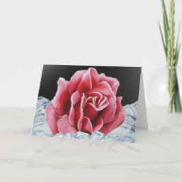 Djupfryst rosa kort