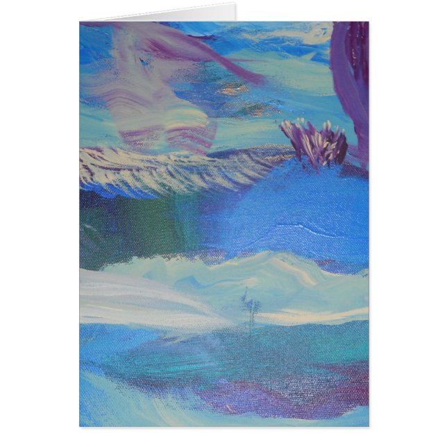 djupfryst sjö hälsningskort (Framsidan)