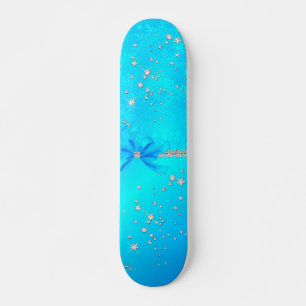 Djupfryst snöflingor skateboard bräda 20 cm