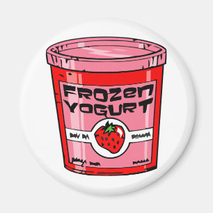 Djupfryst yoghurt magnet