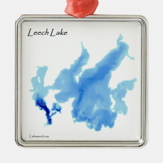 Djupgående Leech sjö Julgransprydnad Metall