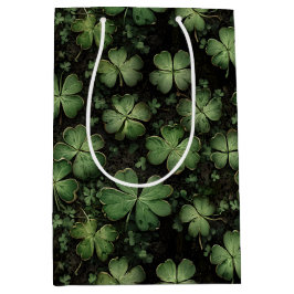 Djupgrön Klöver och Shamrock-mönster