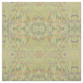 Djupgrön Rostig Orange och Lila Tyg