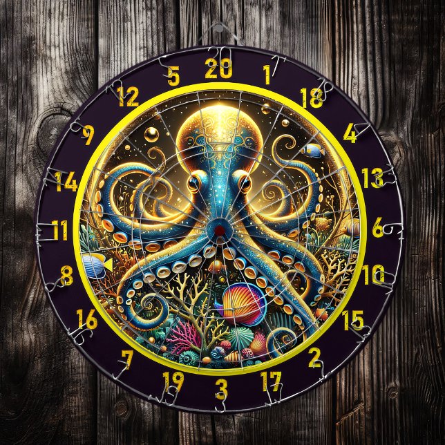 Djuphavets Octopus Art Darttavla (Skapare uppladdad)