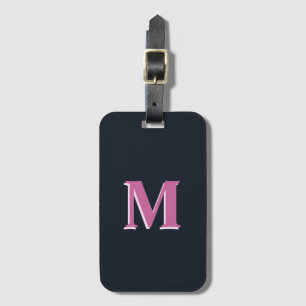 Djuphavets rosa i monogrammet bagagebricka