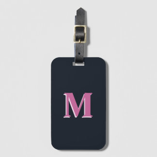 Djuphavets rosa i monogrammet bagagebricka