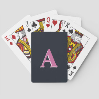Djuphavets rosa i monogrammet casinokort