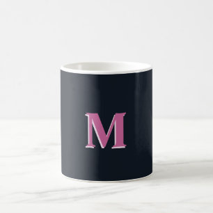Djuphavets rosa i monogrammet kaffemugg